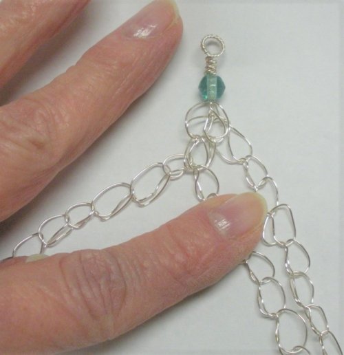 Judy Larson's Wire Crocheted Necklace - , Contemporary Wire Jewelry, Crocheting, wire crocheted necklace